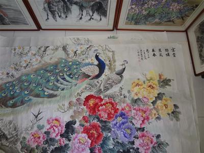 富貴錦繡圖 國(guó)畫(huà)功底深厚，作品受追捧，盡顯藝術(shù)魅力